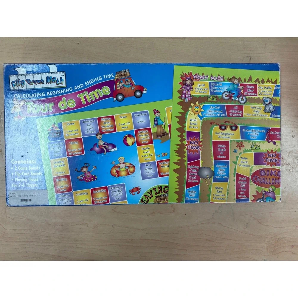 Hand on Math Board Game for Teaching Telling Time with Analog Clock Grades 2-5